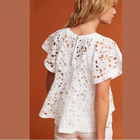 NWT Anthropologie Eli + Ali Remy Swing Top Navy - Picture 8 of 8